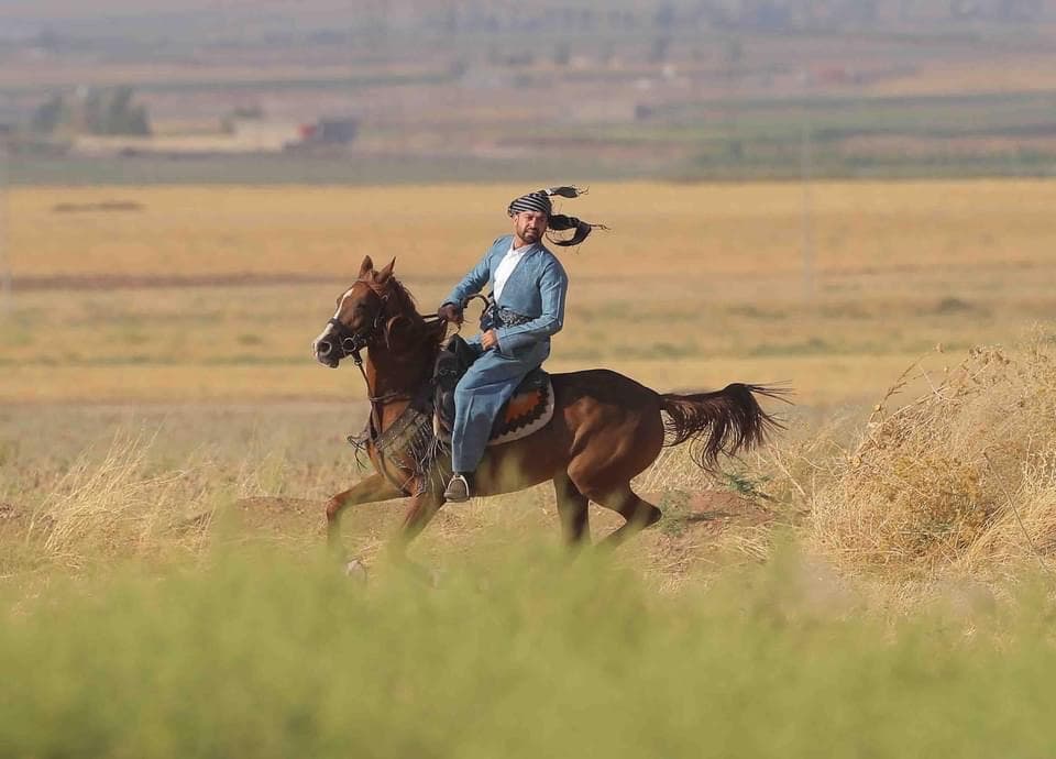 Horse rider participating in the first horse-riding festival in Akre, Duhok, Kurdistan Region. (Photo: Birayan horse riding group)